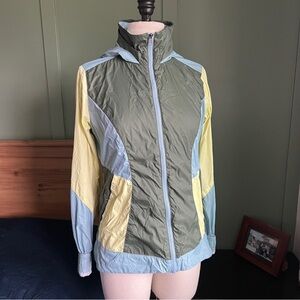 Marmot Laurel Hooded Jacket Lightweight Color Block Windbreaker